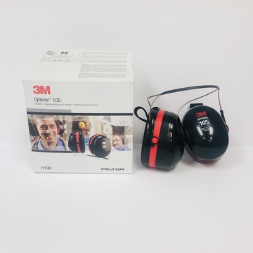 3m Peltor Optime 105 Earmuffs #h10b - Behind-the-head