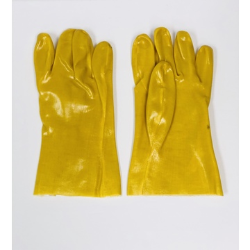Vi-tec Pvc Gloves - 11 Inch Length, Yellow, Single Dip 