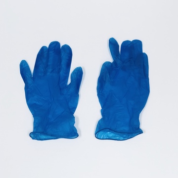 Vi-tec Synthetic Vinyl Disposable Gloves, Powder Free - Blue 