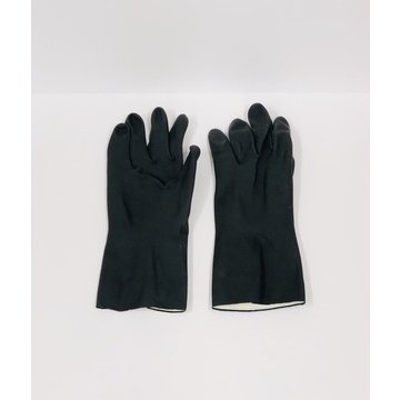 Vi-tec Heavy Duty Natural Rubber Gloves  - Black