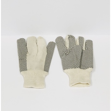 Cotton Gloves, C/w Pvc Dotted Palm