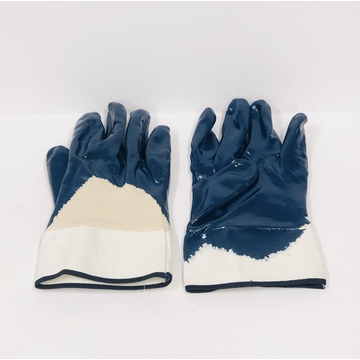 Vic Safety Nitrile Dipped Gloves, Palm Coated - Safety Cuff