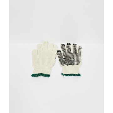 Vic String Knit Poly/cotton Gloves, Palm Dotted